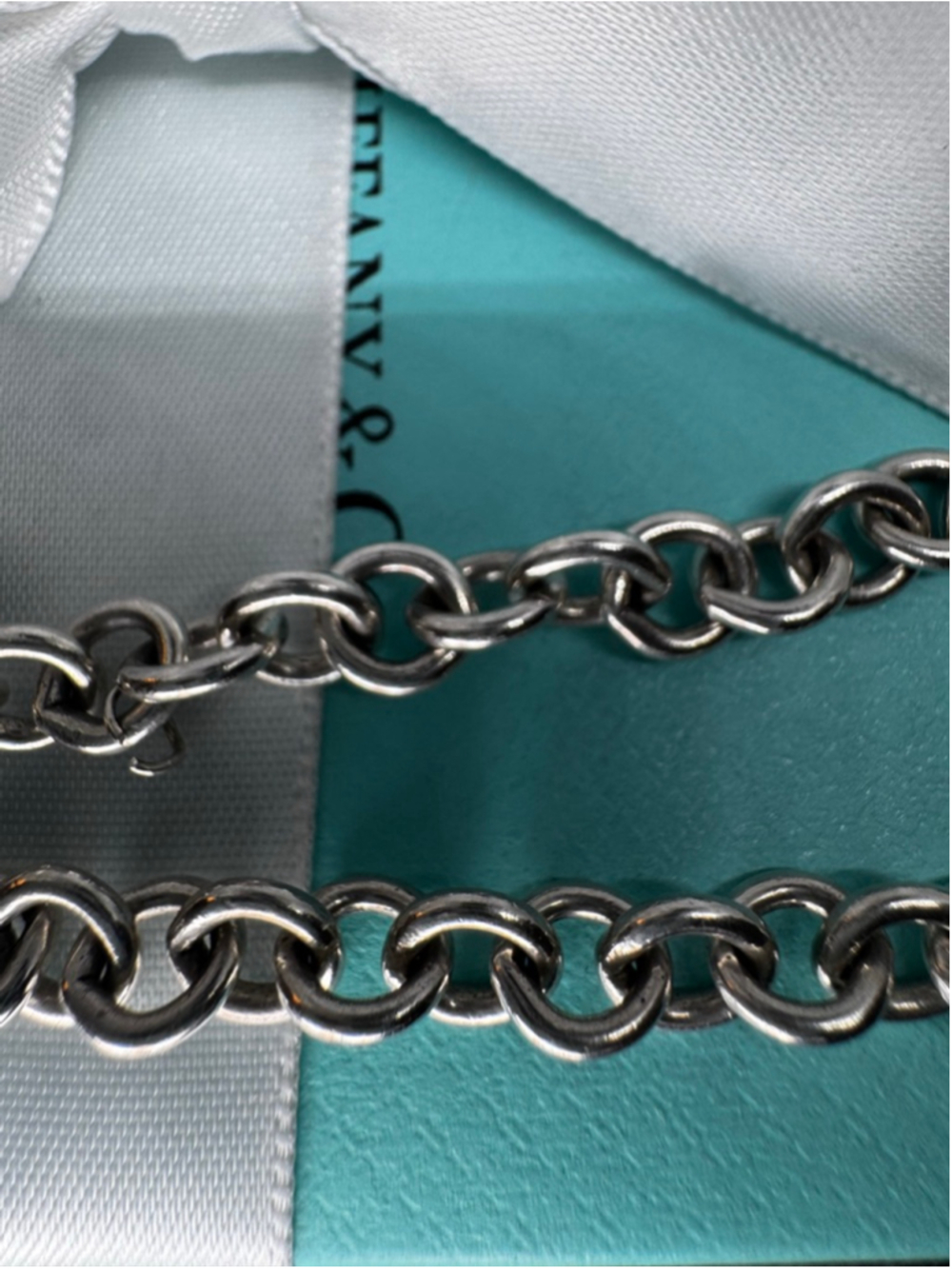 Tiffany & Co. Silver Return to Tiffany Heart Tag Bracelet 7” - Picture 5 of 9